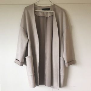 Zara Basic Suede Coat